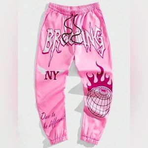 Desighner brooding pants in pink
